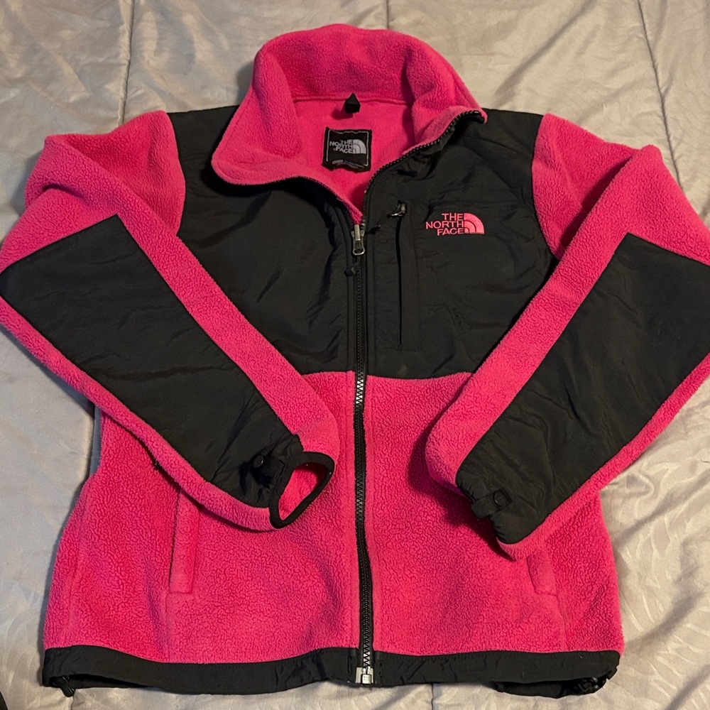 THE NORTH FACE Denali Black and Pink Fleece Jacket Size X Small
